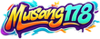 Logo musang178 neon ungu